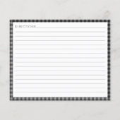 Van de keuken van de naam zwarte geplakte Kaart (Achterkant)