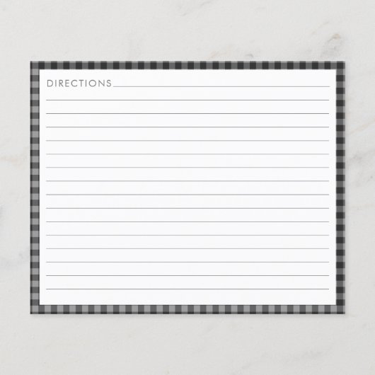 Van de keuken van de naam zwarte geplakte Kaart (Achterkant)