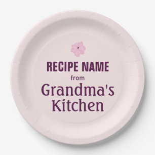 Van de Keuken van de Oma Papieren Bordje