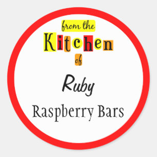 Van de Keuken van de Stickers van Retro Red Editab