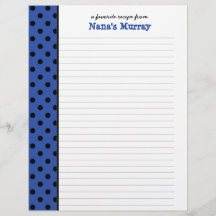 Van de Keuken van Nana Polka Dot Recipe Page