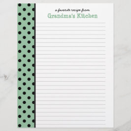 Van de Keuken van Nana Polka Dot Recipe Page