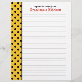 Van de Keuken van Nana Polka Dot Recipe Page
