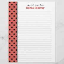 Van de Keuken van Nana Polka Dot Recipe Page