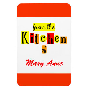 Van de keuken van op maat gemaakte retro rode koel magneet