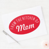 Van de keuken van ovale sticker (Envelop)