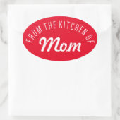 Van de keuken van ovale sticker (Tas)