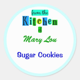 Van de Keuken van Retro Blue Green Stickers