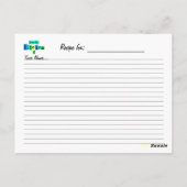 Van de Keuken van Retro de Kaart van het Onduideli (Achterkant)