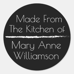 Van de keuken van ronde sticker