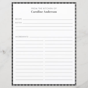 Van de keuken   Zwarte grijze pagina voor het verz