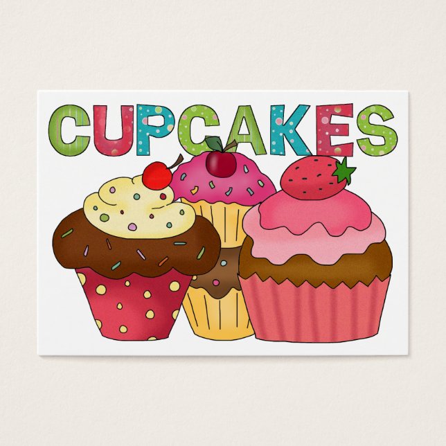 Van de KeukenKaart - CUPCAKES - SRF Visitekaartje (Voorkant)