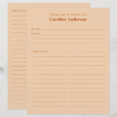 Van de Keukenmoderne Tan Brown Recipe Tussenvoegse (Voorkant / Achterkant)