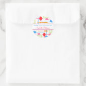 Van de keukenrootkookinstallatie in de keuken ronde sticker (Tas)