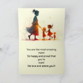 VAN DE KINDER MOEDERDAG KAART (Binnen)