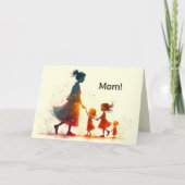 VAN DE KINDER MOEDERDAG KAART (Voorkant)