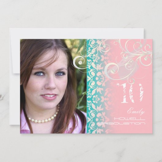  van de klasse/Grunge/Swirls/Damascus/Afstuderen Kaart (Voorkant)