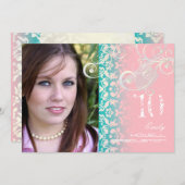  van de klasse/Grunge/Swirls/Damascus/Afstuderen Kaart (Voorkant / Achterkant)