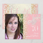  van de klasse/Grunge/Swirls/Damascus/Afstuderen Kaart (Voorkant / Achterkant)