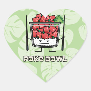 Van de komHawaï van de por van de de ruwe Hart Sticker