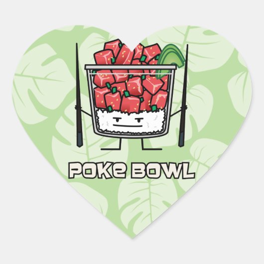 Van de komHawaï van de por van de de ruwe Hart Sticker (Voorkant)