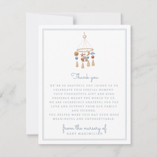 Van de kwekerij van, waterverf mobiel kaart (Voorkant)