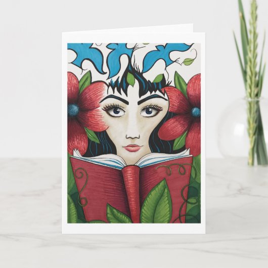 Van de "literaire Geest" het wenskaart Kaart (Voorkant)