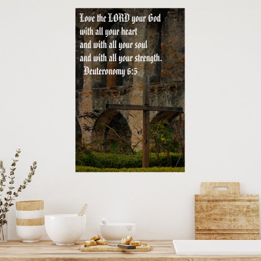 Van de LORD, van je God Poster (Keuken)