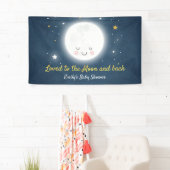 Van de maan en de Achterpartijbanner gehouden Spandoek (Insitu)