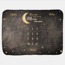 Van de maantwin baby's is de mijlpaal