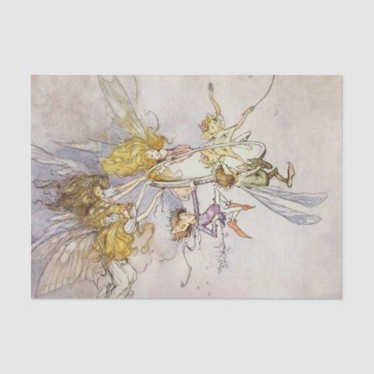 "Van de Magische Spiegel" door een Duncan Carse Tissuepapier (Voorkant)