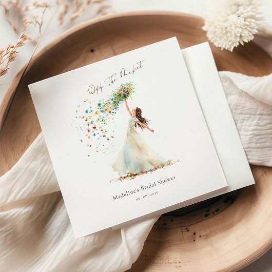 Van de markt af Whimsical Bruiloftsborrel Servet