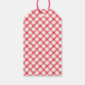 Van de markt boeren rode moderne bruidsdouche cadeaulabel (Achterkant)