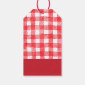 Van de Markt Boeren Rood 2 Moderne Bruidsuitnodigi Cadeaulabel (Achterkant)