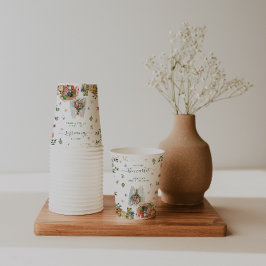 Van de markt | Bruidsdouche op de boerenmarkt Papieren Bekers