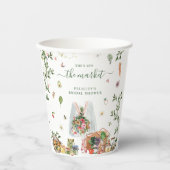 Van de markt | Bruidsdouche op de boerenmarkt Papieren Bekers (Voorkant)