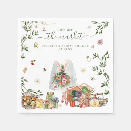 Van de markt | Bruidsdouche op de boerenmarkt Servet (Voorkant)