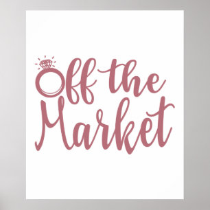 Van de Markt - Meisjesuitje Trouwfeest Poster