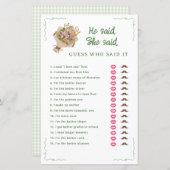 Van de markt zei hij dat ze Vrijgezellenfeest spel (Voorkant / Achterkant)