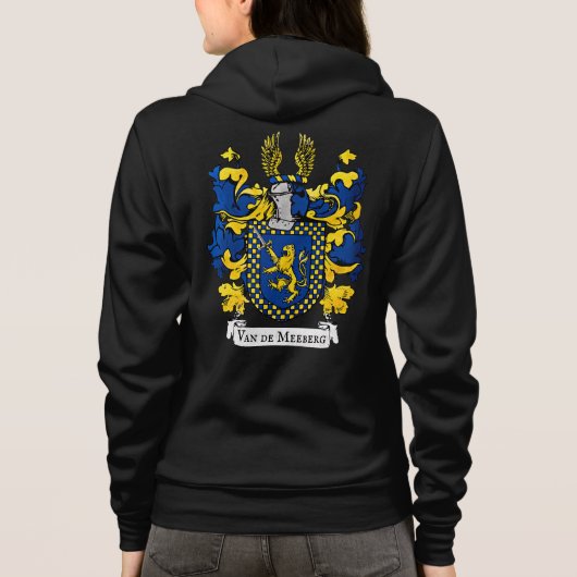 Van de Meeberg Wapen Vrouwenhoodie Hoodie (Achterkant)