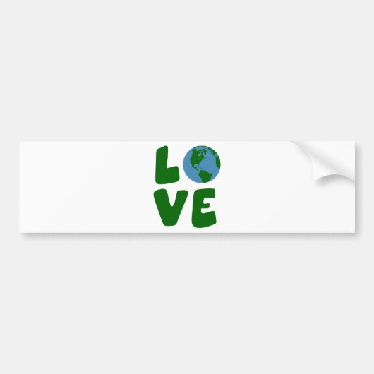 Van de moeder Aarde planeet houden Bumpersticker (Voorkant)