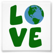 Van de moeder Aarde planeet houden Foto Afdruk (Voorkant)