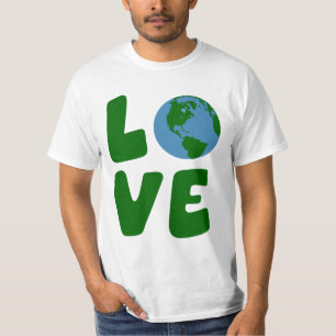 Van de moeder Aarde planeet houden T-shirt