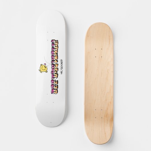 Van de muur! persoonlijk skateboard (Voorkant)