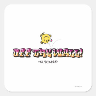 Van de muur! vierkante sticker