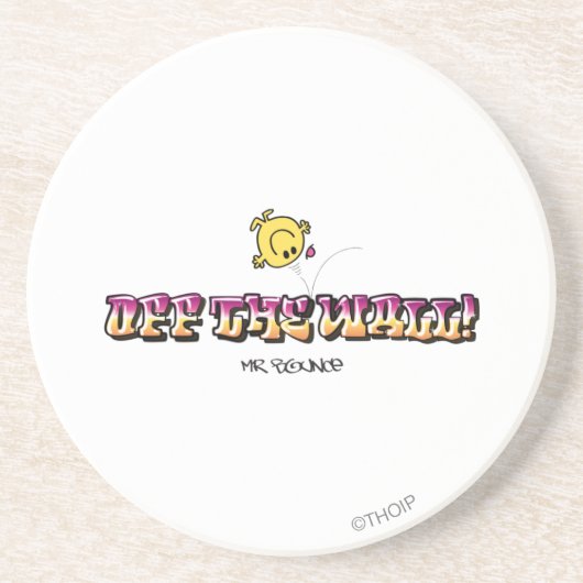 Van de muur! zandsteen onderzetter (Voorkant)