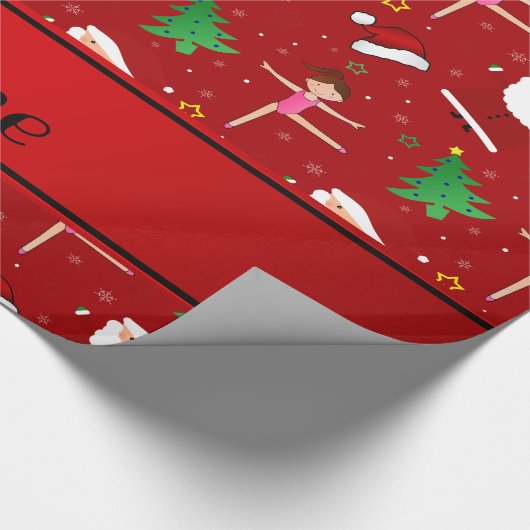 Van de naam rode Kerstmis van de douane de Cadeaupapier (Hoek)