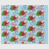 Van de naam van het kerstkind: Merry kerstwrapping Cadeaupapier (Vlak)