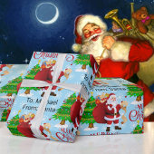 Van de naam van het kerstkind: Merry kerstwrapping Cadeaupapier