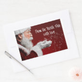 Van de Noordpool met liefdessticker Rechthoekige Sticker (Envelop)